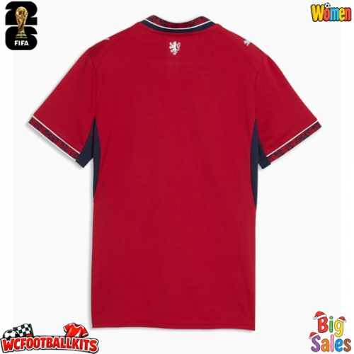 Czech Republic Replica Home Stadium Shirt for Women World Cup 2026 Short Sleeve